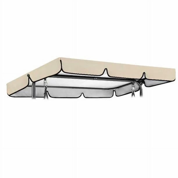 Toldo de repuesto para columpio de jardín, cubierta de repuesto, toldo impermeable para columpio de jardín, columpio de repuesto para columpios de jardín y patios (Beige164 * 114 * 15 cm)