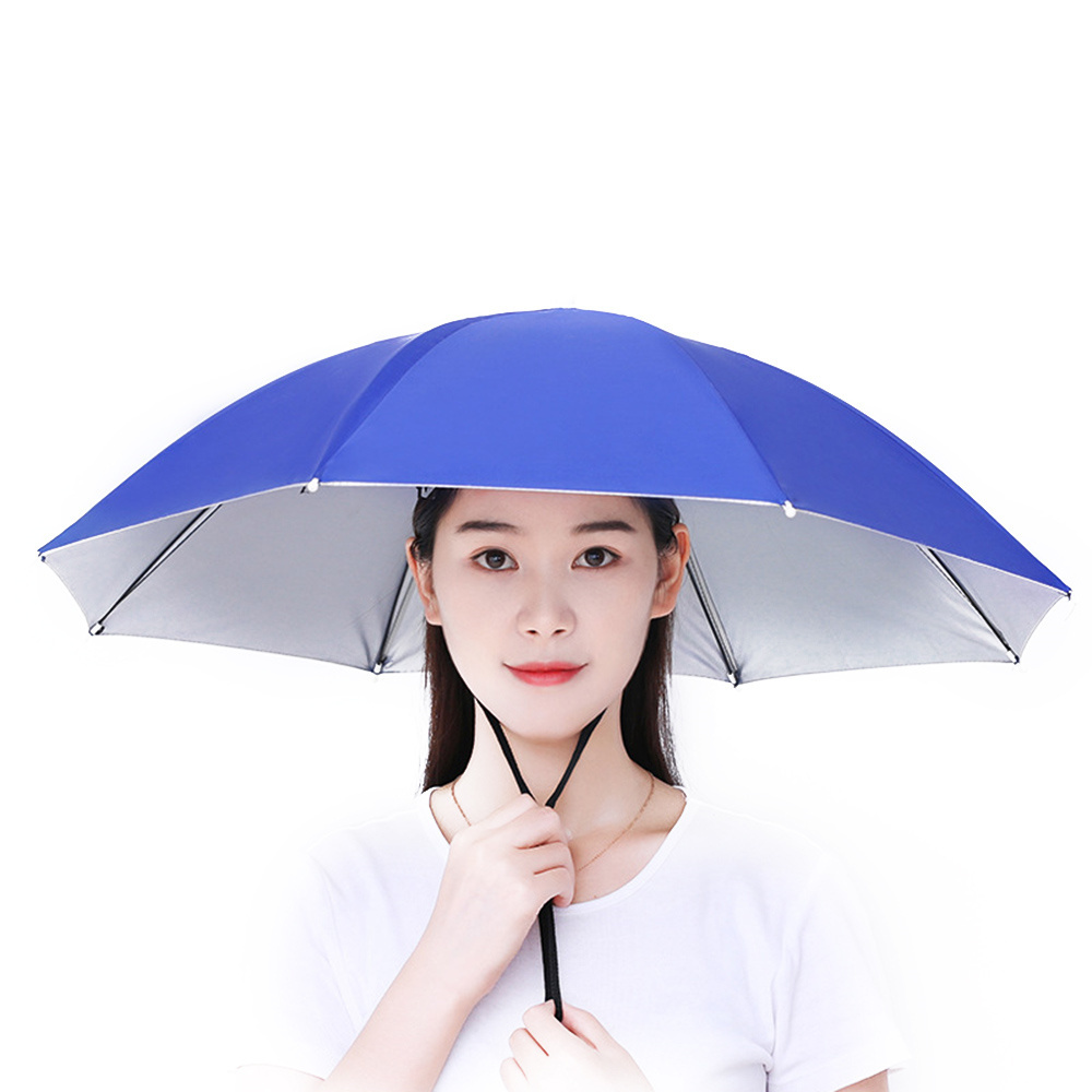 TALENT Umbrella Hat HandsFree Umbrella Cap With Adjustable Drawstring