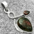 thumbnail image 2 of Natural Russian Eudialyte & Garnet 925 Sterling Silver Pendant Jewelry P-1111 SDP127428, 2 of 5