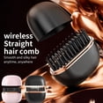 thumbnail image 1 of Bowayaoa Mini Hair Straightener Wireless Charging Portable Hair Styling Brush LCD Display Ionic Hot Comb for Frizz Control Fast Heating Rechargeable Straightening Comb, 1 of 9