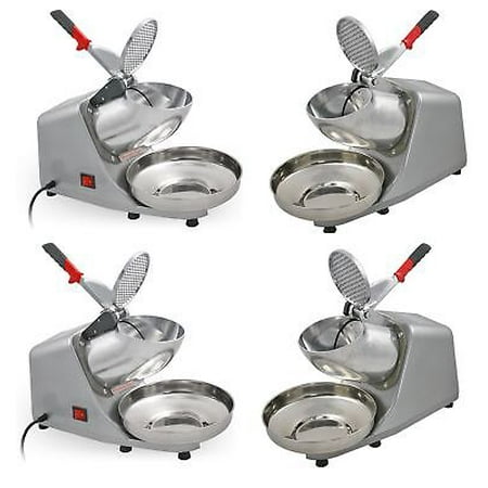 

4X 300W Ice Shaver Machine Snow Cone Maker Shaved Icee 143 lbs Electric Crusher
