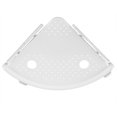 thumbnail image 4 of Nikou Multi-function Shower Rack Bathroom Kitchen ABS Corner Shelf Hook Holder with PVC Suction Cup Caddy Shelves, 4 of 7