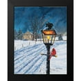 thumbnail image 2 of Redding, James 12x14 Black Modern Framed Museum Art Print Titled - Winterberry Lamppost, 2 of 5