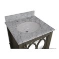 thumbnail image 5 of Olivia 24" Bathroom Vanity with Weathered Gray Cabinet and Carrara Marble Top, 5 of 5
