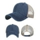 thumbnail image 3 of Gorra de béisbol para hombre - Malla lavada - Sombrero para el sol - Ajustable - Color liso - Talla única - Poliéster, 3 of 3