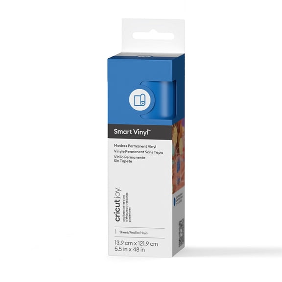 Cricut Joy™ Smart Vinyl™ Matless Permanent Vinyl, 5.5" x 48",Ocean
