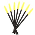 thumbnail image 2 of Pack of 100pcs Colorful Disposable Mascara Brush Silicone Head Wands Applicator Makeup Eye Lash Brush Kits (Yellow), 2 of 2