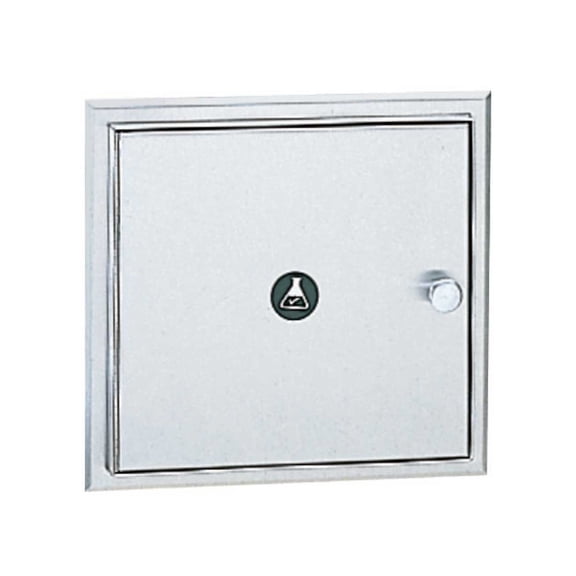 Bobrick B-505 13-1/2" Wide Recessed Heavy Duty Specimen Pass-Through Cabinet - Stainless
