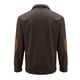 thumbnail image 4 of Blusa y camisa de manga larga con cuello alto para hombre, estilo casual, con estampado de palmeras color cacao, deportiva, con cuello alto, botones y patchwork, de poliéster., 4 of 8