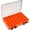 Orange, variant on Double Sided 14 Compartments Fishing Tackle Boxes Fishing Lure Box Organizer, Fishing Bait Tackle Storage Case, Container Box for Jewelry Beads Earring Hook (Green)