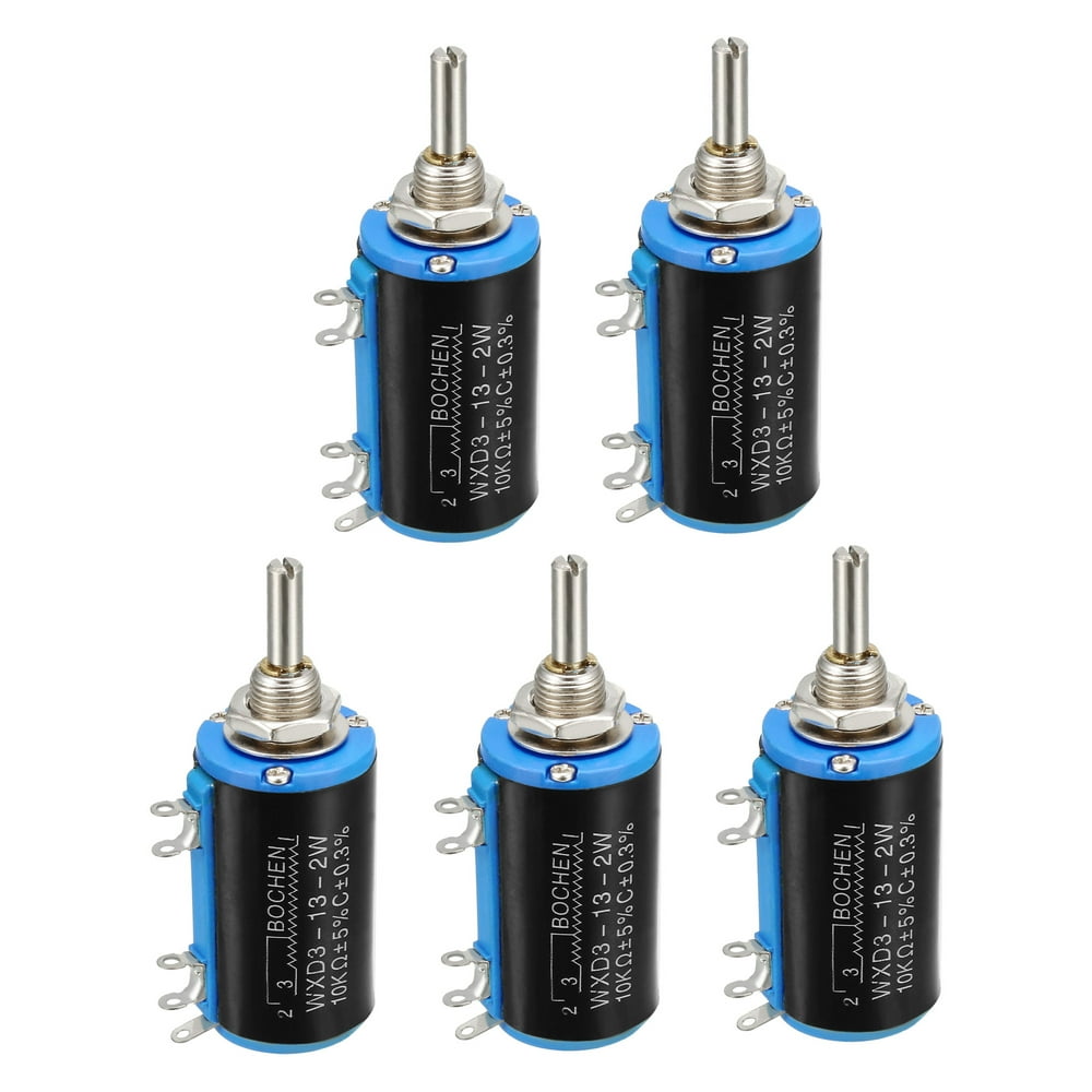 10K Adjustable Resistors Wire Wound Multi Turn Precision Potentiometer 5pcs