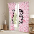 thumbnail image 3 of Homewish Leopard Print Black Out Curtains, Monogrammed B Curtains Pack of 2 (42x63 Each), 3 of 6