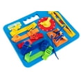 thumbnail image 2 of Buckle Toys Blue Busy Board - Montessori Learning Toy for Toddlers, Develop Fine Motor Skills, 2 of 8