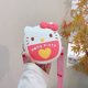thumbnail image 2 of Bolso para niños de Hello Kitty, monedero de silicona con dibujos animados, bolso cruzado, Hello Kitty, moderno y bonito, 2 of 5