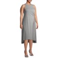 thumbnail image 4 of Gray by Grayson Social Women's Plus Size Ruched Jersey Midi Dress, 4 of 6