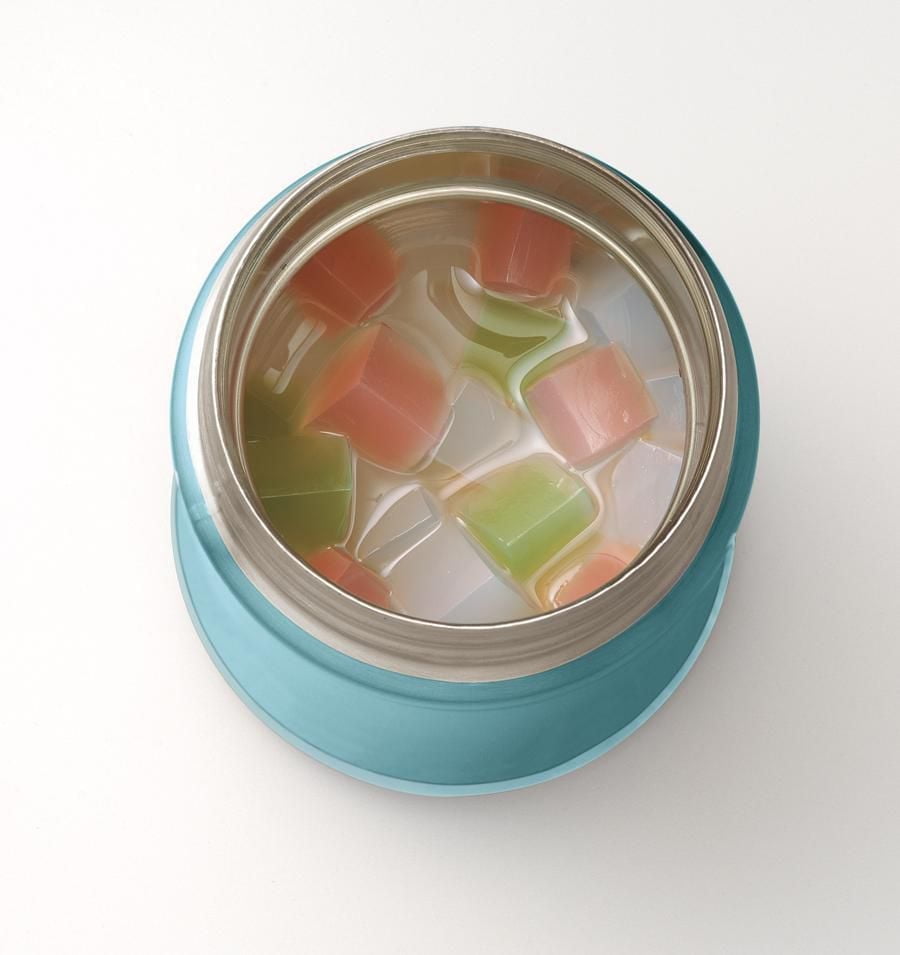 Zojirushi en acier inoxydable à isolation sous vide 25 oz. Pot alimentaire, Aqua Blue