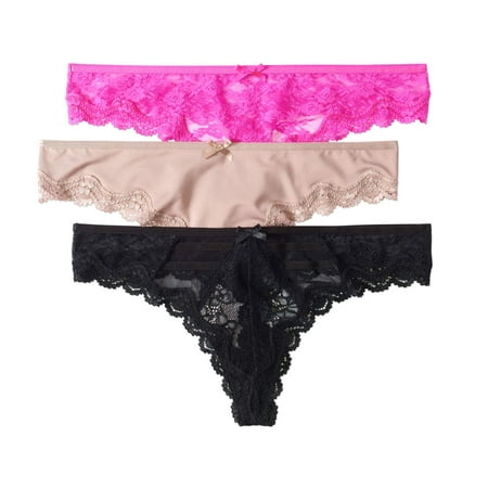 Smart & Sexy Women's Lace Thong Panties - 3 pack (The Best Sexy Position)