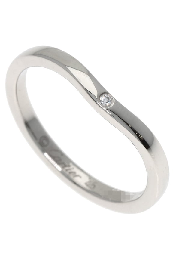 Pre-Owned Cartier Ballerina 1P Diamond Ring, Platinum PT950, Women's, CARTIER