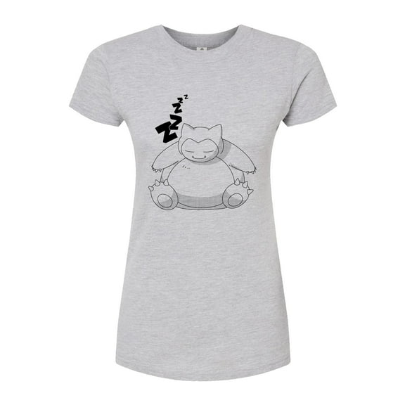 Pokémon - Snorlax Zzz - Juniors Fitted Graphic T-Shirt
