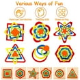 thumbnail image 4 of Weerihhol Toddler Puzzles Montessori Toy Wooden Shape Sorting Puzzle Sensory Toy Toddler Activities Preschool Learning Educational Developmental Toy 1 2 3 Year Old 1 3 0 2 Age 1-2 Years Old, 4 of 8