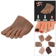thumbnail image 3 of HILABEE Silicone Nail Practice Foot Model Mannequin Fake Toes for Nail Left D, 3 of 9