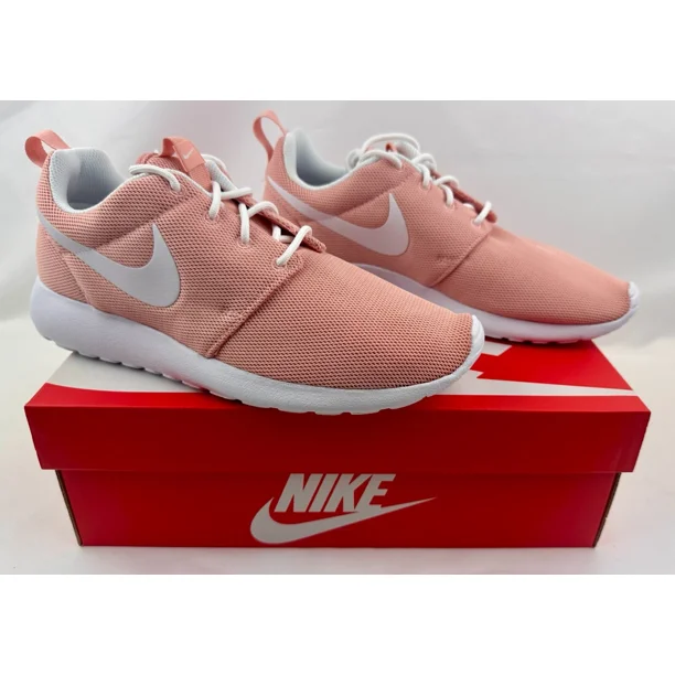 Nike Women's Roshe One Run Coral Stardust Pink White 844994-603 NIB