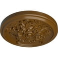 thumbnail image 3 of Ekena Millwork 14 1/2"OD x 2 3/4"P Katheryn Ceiling Medallion (Fits Canopies up to 2 1/8"), Hand-Painted Smokey Topaz, 3 of 6