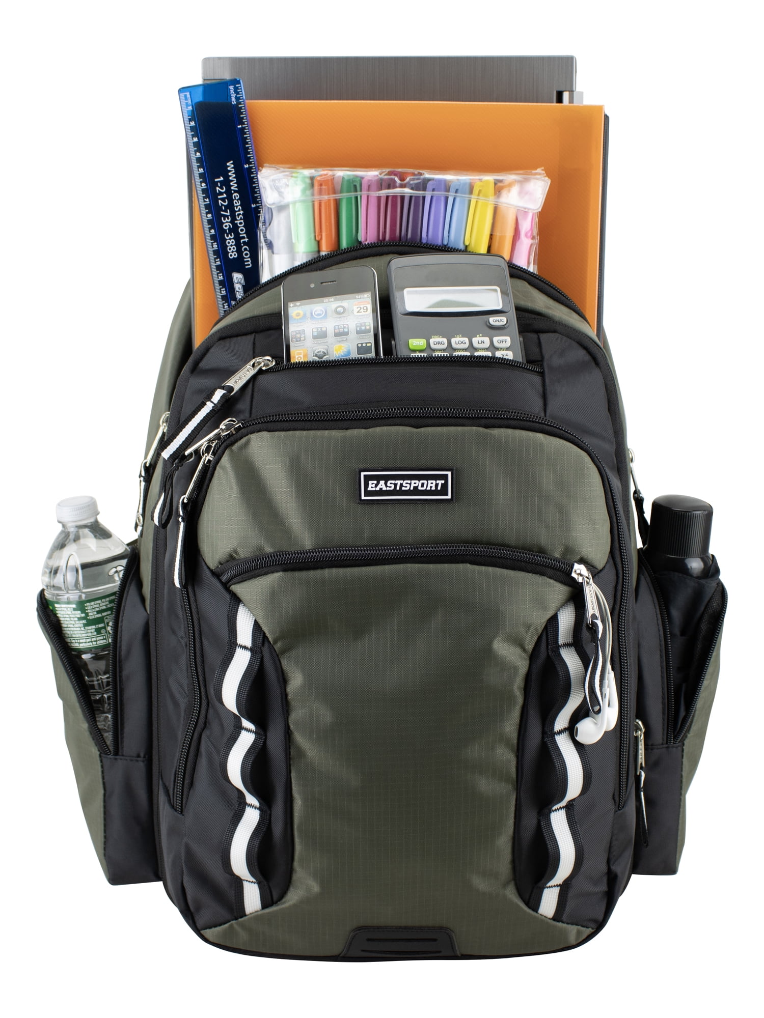 Eastsport Odyssey Expandable Backpack, Army Green