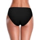 thumbnail image 5 of Traje de baño sólido atrevido para mujer, parte inferior de bikini frontal, parte inferior fruncida, bañador Fridja nalpqowj18892, 5 of 9