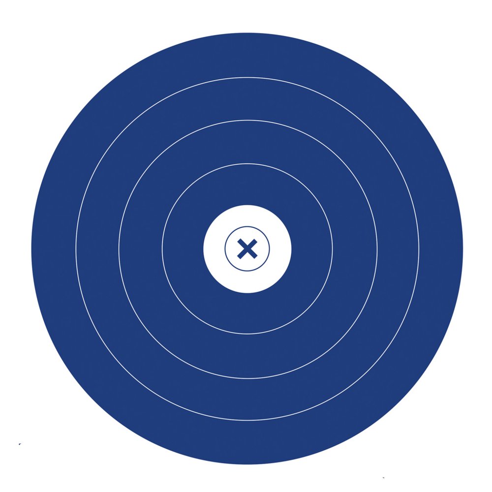 Morrell Single Spot Paper Archery Target Faces 100 Pack