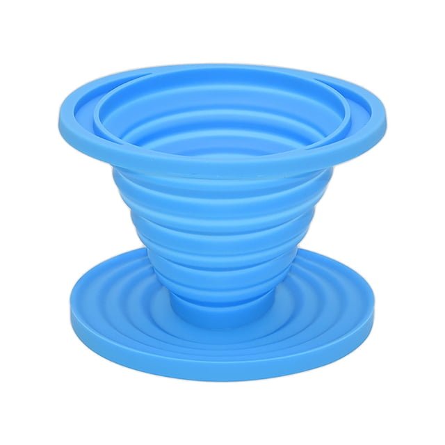 Under 10 Funnel Pour Over Coffee Dripper for Camp Coffee Reusable Silicone Coffee Filter