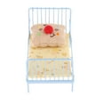 thumbnail image 2 of figatia 1/12 Scale Miniature Bed Yellow Bird Pretend Play Toy DIY Scene Model Mini House, 2 of 9