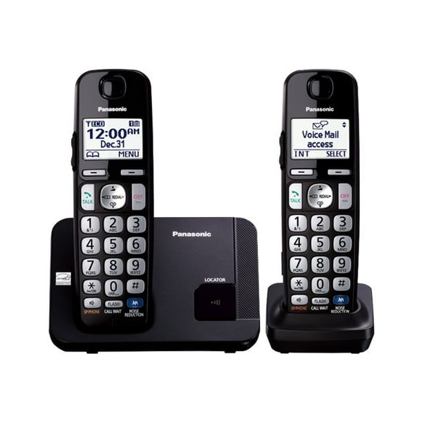 Panasonic KXTGE212B Cordless phone with caller ID/call waiting