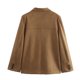 thumbnail image 2 of Otoño Invierno ropa de calle para mujer chaqueta Blazer traje de un solo pecho abrigo para mujer manga larga cuello de solapa trabajo Oficina exterior, 2 of 5