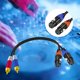 thumbnail image 4 of Gwong Electrónica 2 XLR hembra a 2 Cable RCA masculino Cable de audio Flexible HiFi para micrófono, 4 of 6