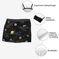 thumbnail image 3 of Yiaed Galaxy Print Men's Soft Cotton Boxer Shorts Breathable Boxers Underwear Moisture-Wicking Underwear Stretch Boxer Briefs for Man-Small, 3 of 5