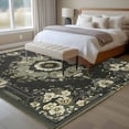 thumbnail image 4 of 6'x9' Area Rugs, Sage Green Grey Boho Indoor Outdoor Area Rug for Living Room Bedroom, Vintage Ethnic Geometric Abstract Washable Bathroom Rugs Kitchen Floor Carpet Mats Home Decor Aesthetic, 4 of 8