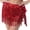 Red, variant on Women Belly Dance Skirt, Hip Scarf Wrap Costume, Sparkly Sequins Hip Belt Tassel Scarf Belt for Latin Dance Nightclub Party Festival Ballroom Red