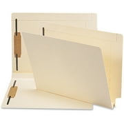 Angle View: Smead, SMD34276, Fastener File Folders with Reinforced Tab, 50 / Box, Manila