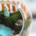 thumbnail image 4 of 10 piezas Micro paisaje Mini erizo simulación animales de dibujos animados estatua en miniatura artesanía de resina escritorio pequeños adornos decoración del hogar (negro blanco), 4 of 5