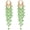 Green, variant on Fringe Hoop Dangle Earrings, Long Beads Tassel Chain Earrings for Women Sparkly Chandelier Earrings[z5721]