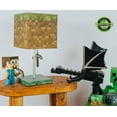 thumbnail image 3 of Minecraft Grass Block 14" LED Pickaxe 3D Puller Desk Lamp, 3 of 7