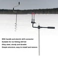 thumbnail image 4 of Ice 20 Inch Extension Rod Alloy Steel Ice Fishing Bit Extension Bar With Handle And Electric Drill Connector, 4 of 8
