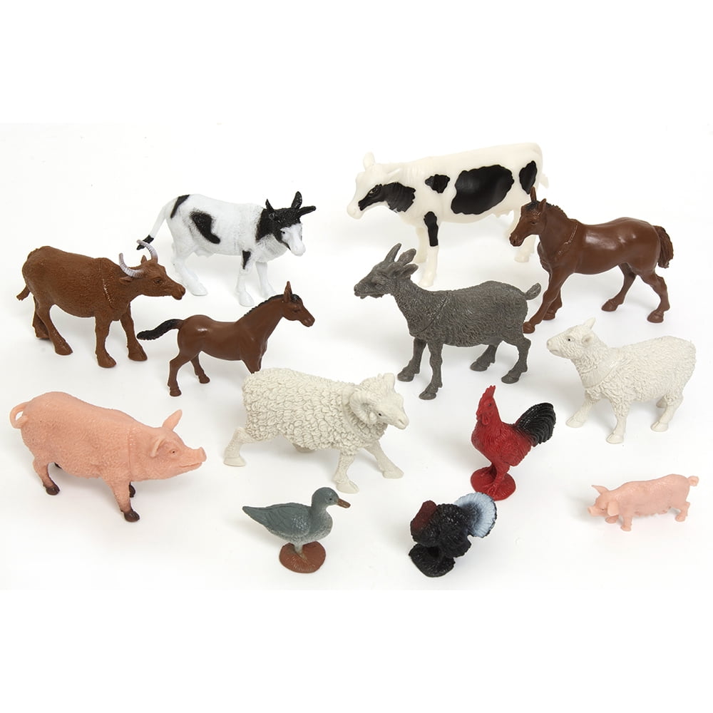 Zoo Troop Big Bucket of Farm Animals – 40-Piece Play Set for Kids Ages 3+ | Farm Life Adventure Collection