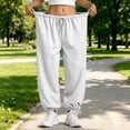 thumbnail image 2 of Nestiefly Petite Sweatpants For Women Trendy Elastic Waist Bottom Lounge Pant Lightweight Baggy Joggers With Pocket 2026 White L, 2 of 5