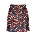 thumbnail image 3 of QATAINLAV Plus Size 4th of July Skort, Women 2024 Summer Fake Two Piece Yoga Shorts American Flag Patriotic Tennis Skirts Multicolor XL, 3 of 6