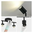 thumbnail image 6 of Bestco 6-Light Track Lighting Fixture with Adjustable Heads &GU10 Light Bulbs Black, 6 of 13
