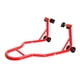 thumbnail image 2 of Soporte genérico para motocicleta, elevador de ruedas delanteras y traseras, soporte de gato de metal con horquilla en L, accesorios universales para motocicleta Rojo, 2 of 9