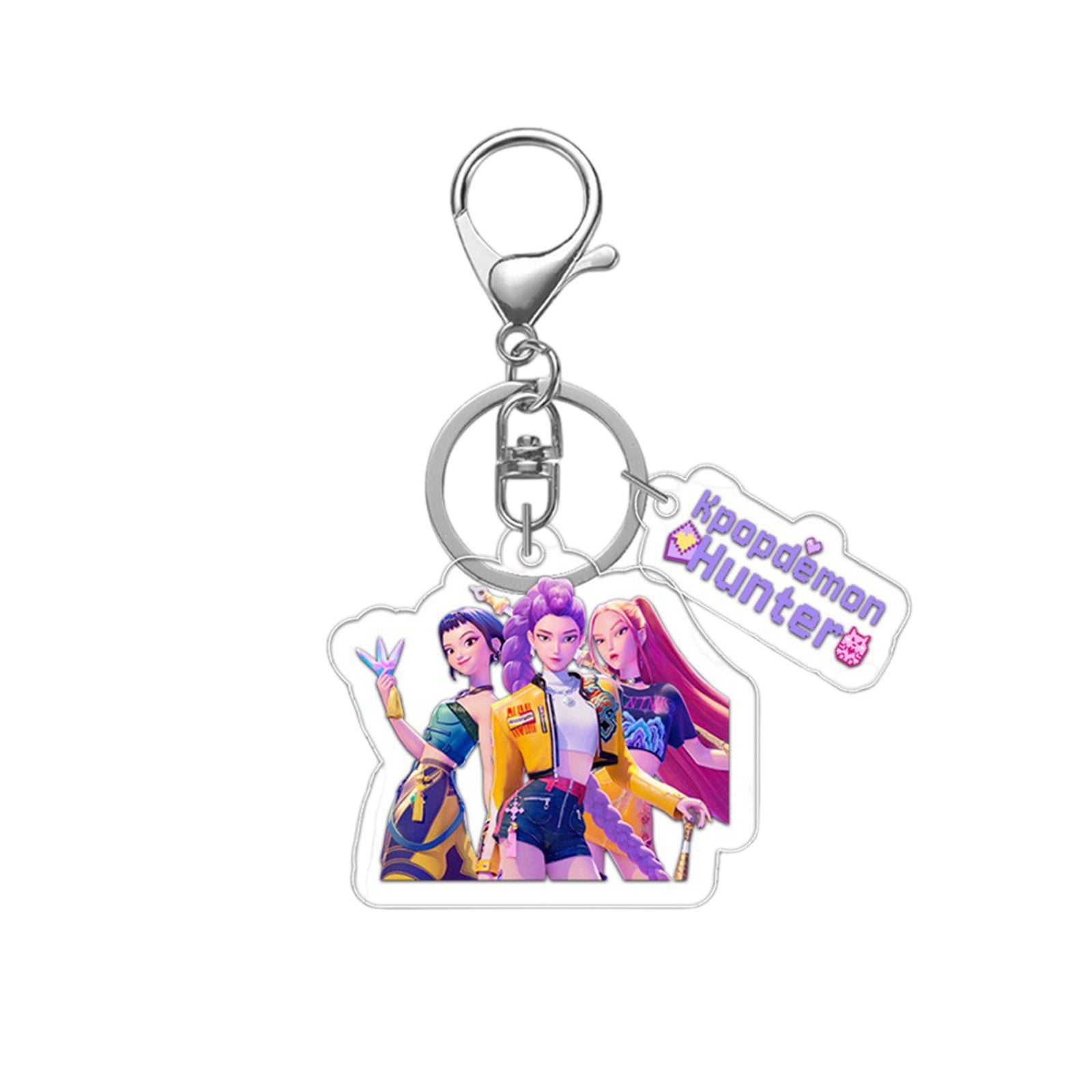 Porte-clés Acrylique Kpop Demon Hunters - Pendentif Anime, Pour Sac à Dos, Clés Ou Voiture, Accessoire Fan