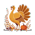 thumbnail image 6 of Cartoon Thanksgiving Stickers, Waterproof Turkey Sticker for Water Bottle Laptop Phone Cases Planner Skateboard Luggage Helmet Party Favor Decor, Ideal for Adults Teens Teacher Rewards, 6 of 9